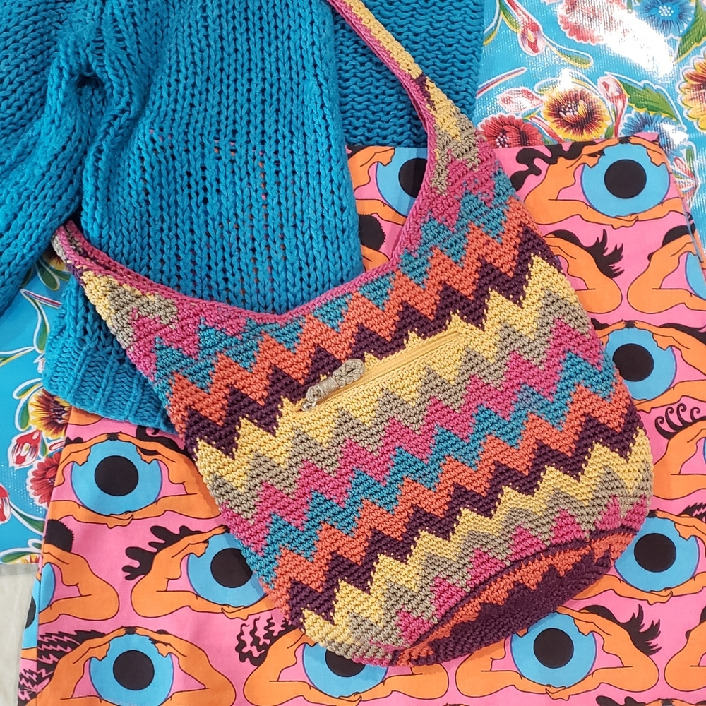 The Sak Woven Multi Color Hobo Bag